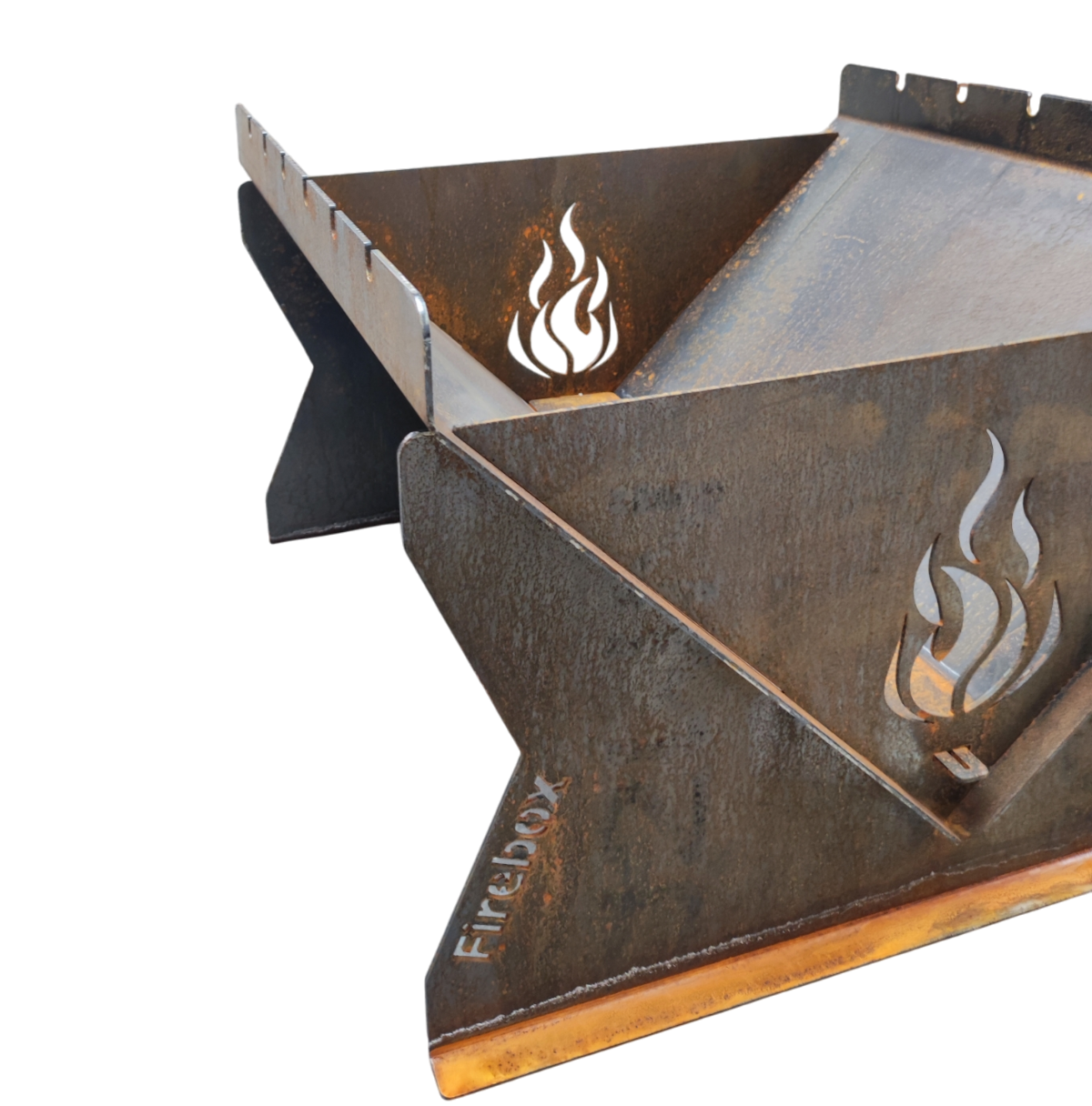 Feuerschale mit Grillfunktion aus Stahlblech
