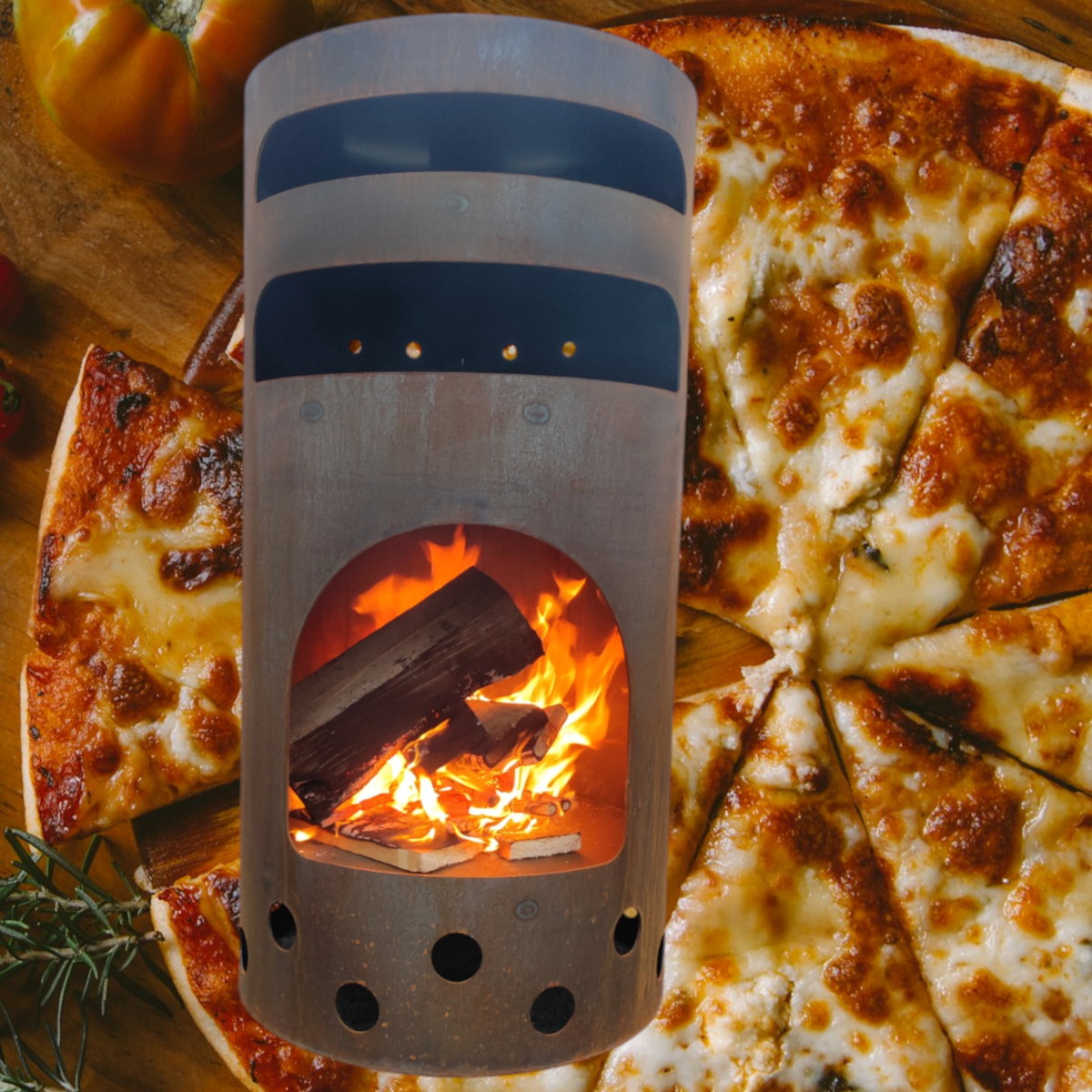 Pizzaofen aus Cortenstahl
