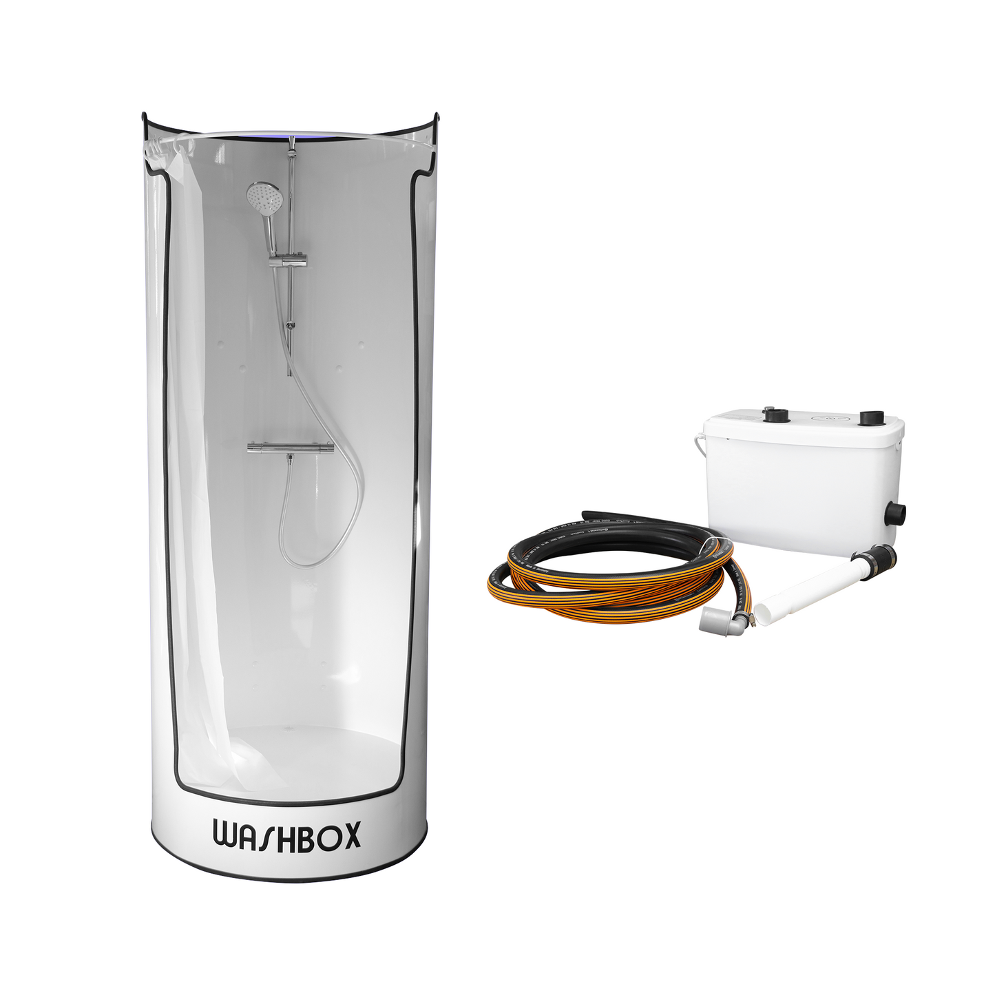 Washbox BASIC mit Abwasserhebeanlage