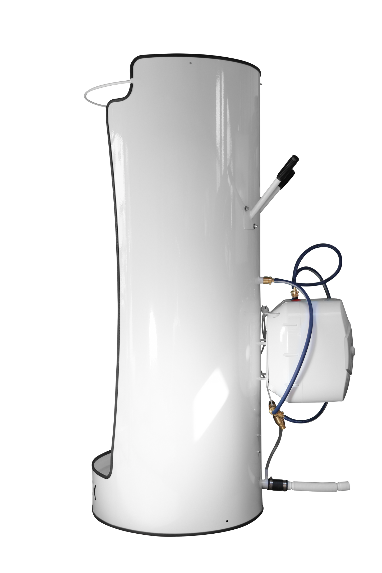 Washbox TOP mit 15 Liter Boilerset, Abwasserhebeanlage und Transportset