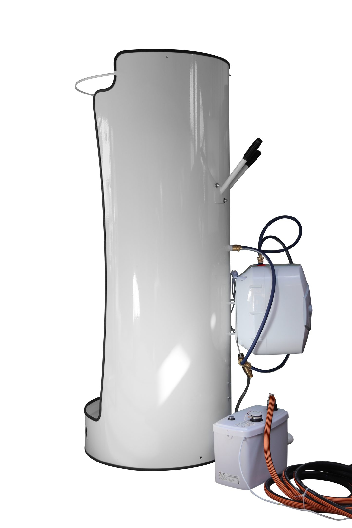 Washbox FIX mit 15 Liter Boilerset und Abwasserhebeanlage